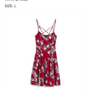 Reign Back Detail Brushed Knit Dress